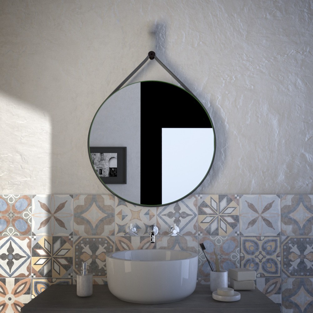 Specchio da Bagno Tondo diametro 60 cm Made Italy