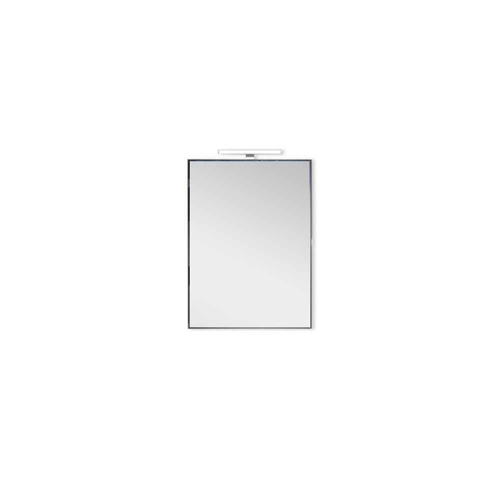 Slide - Specchio da bagno rettangolare+luce integrata lampada led IP44
