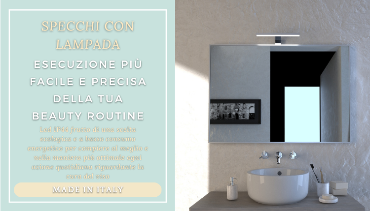 Specchi bagno con lampada led inclusa: specchi online, Made in Italy